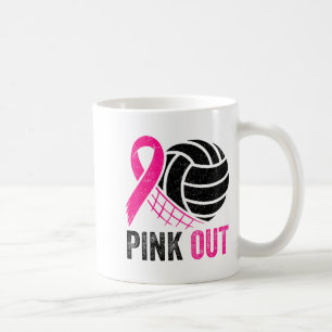 Mug Volleyball Nk Ruban de sensibilisation au cancer d