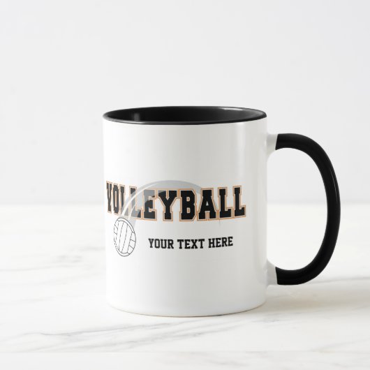 Mug Volleyball (personnalisable) (Droite)