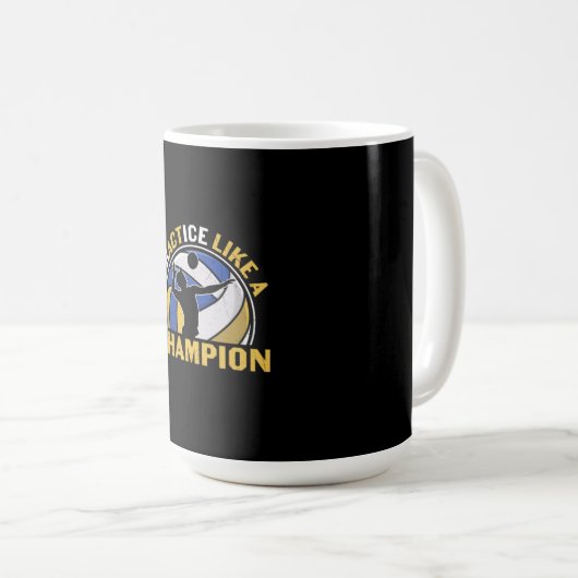 Mug Volleyball Player | Practice Like A Champion (Devant droit)
