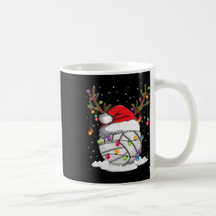 Mug Volleyball Santa Hat Reindee lumières de Noël Amus