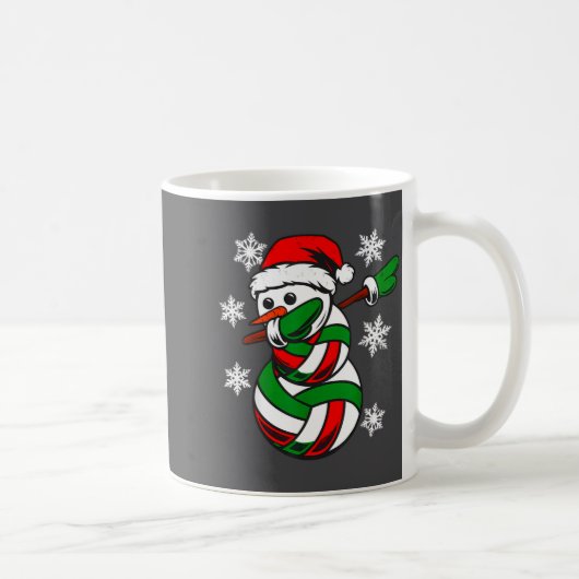 Mug Volleyball Santa Hat Snowman Xmas Funny Volleyball (Droite)