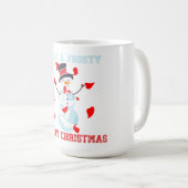 Mug Volleyball Snowman Joyeux Noël (Devant droit)