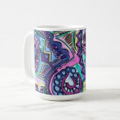 Mug Volonté Libre - Art Abstrait Peint à la Main (Devant gauche)