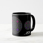 Mug Volume treize kaléidoscope art quarante et un (Devant droit)