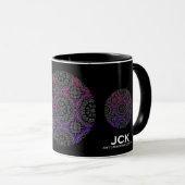 Mug Volume treize kaléidoscope art trente-trois (Devant droit)