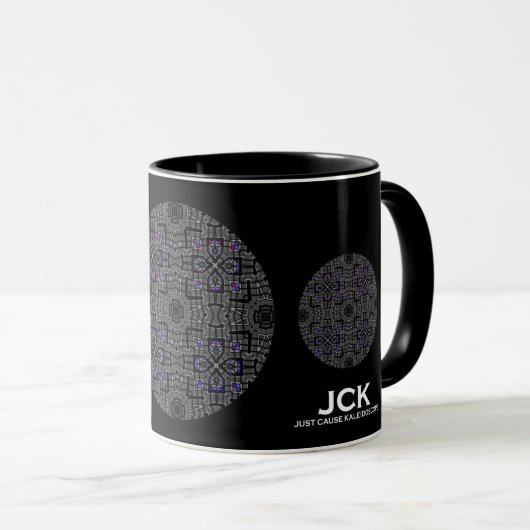 Mug Volume treize kaléidoscope art vingt et un (Devant droit)