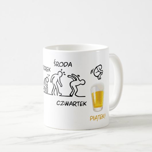 Mug Volution de la bière (Devant droit)