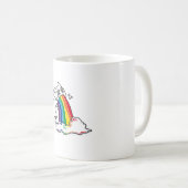 Mug vomi arc-en-ciel (Devant droit)