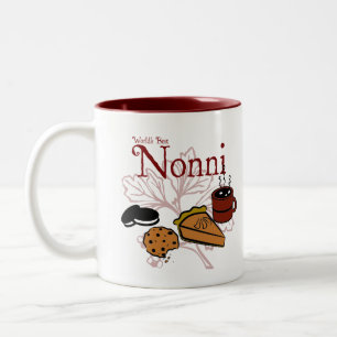 Mug voor de Beste Nonni Ter Wereld Tweekleurige Koffiemok