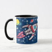 Mug Vos 8 enfants noirs rouges d'espace de nom de (Gauche)