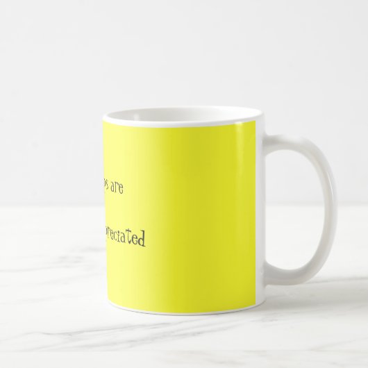 Mug Vos bouts sont considérablement appréciés (Droite)