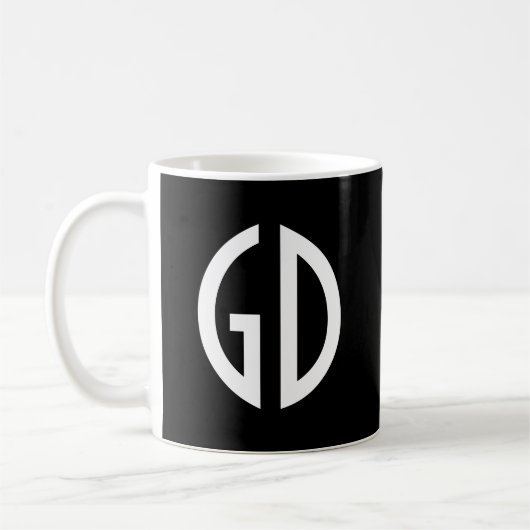 Mug Vos idées de monogramme simplement 1 (Gauche)
