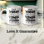 Mug Vos Mots Motivationnel Amateurs De Café Cadeau