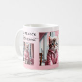 Mug Vos Photos Drôle Chat Doux Rose (Devant gauche)