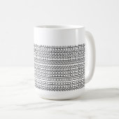 Mug Vos propres mots & nom Message caché personnalisé (Devant droit)