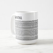Mug Vos propres mots & nom Message caché personnalisé (Devant gauche)