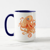 Mug Vos tentacules de pieuvre orange mignonne (Gauche)