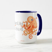 Mug Vos tentacules de pieuvre orange mignonne (Devant droit)