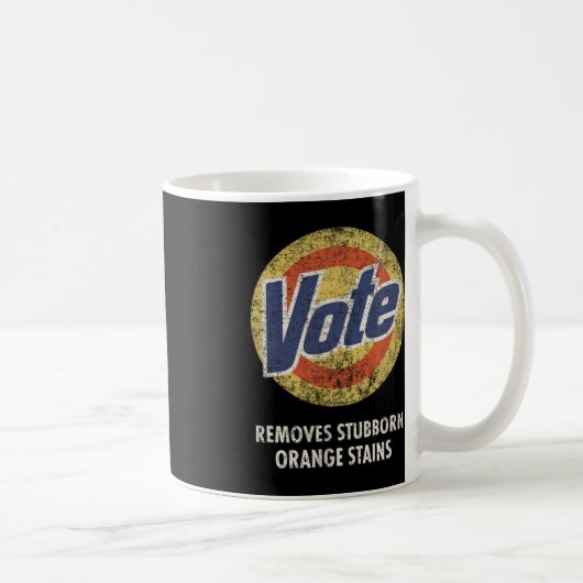 Mug Vote Anti-Trump Détergent Amusant Vintage (Droite)
