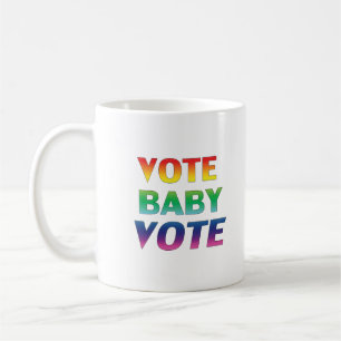 Mug "vote bébé vote" - pride lgbtq lgbt arc-en-ciel