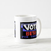 Mug Vote Beto Pour Texas Design (Devant droit)