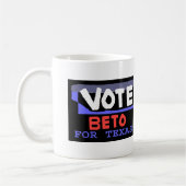 Mug Vote Beto Pour Texas Design (Gauche)