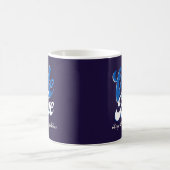 Mug Vote Blue Retro Style Word Art (Centre)
