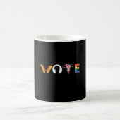 Mug VOTE Books Uterus LGBT Support (Centre)