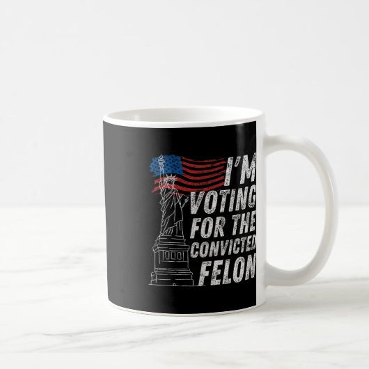 Mug Vote Condamné Felon Funny Pro Trump 2024 (Droite)