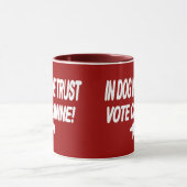 Mug Vote Dog avec texte blanc (Centre)