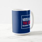 Mug Vote du GOP 2022 Élection Rouge Blanc Bleu (Devant droit)