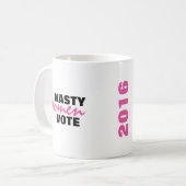 Mug Vote méchant 2016 de femmes (Devant gauche)