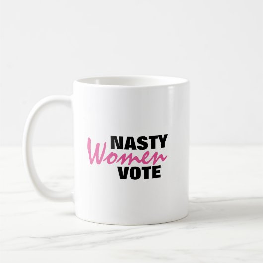Mug Vote méchant 2016 de femmes (Gauche)