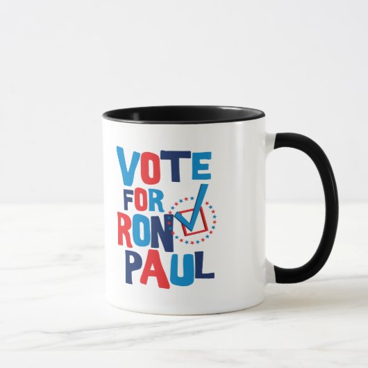 Mug Vote pour l'élection 2012 de Ron Paul (Droite)