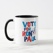 Mug Vote pour l'élection 2012 de Ron Paul (Gauche)