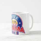Mug Vote pour Obama 2012 (Devant droit)
