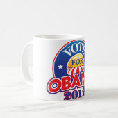 Mug Vote pour Obama 2012 (Devant gauche)
