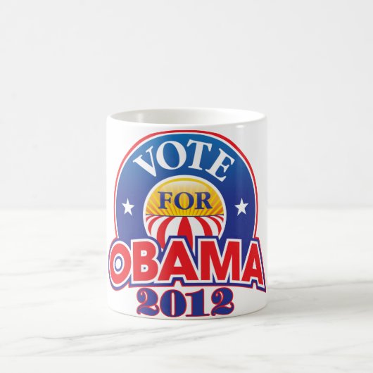 Mug Vote pour Obama 2012 (Centre)