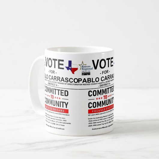 Mug Vote pour Pablo Carrasco (Devant gauche)
