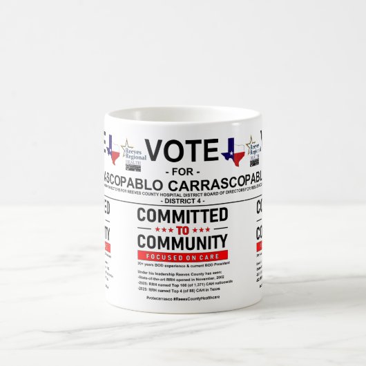 Mug Vote pour Pablo Carrasco (Centre)