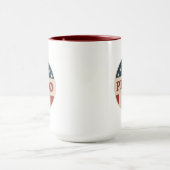 Mug Vote pour Pedro Classic Retro American Voter Butto (Centre)