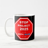 Mug Vote Save Democracy Stop Project 2025 (Gauche)