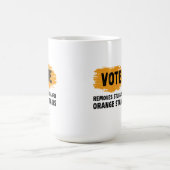 Mug Vote Supprime Le Cadeau De Taches Orange Têtu (Centre)