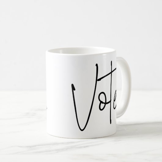 Mug Votez. (Devant droit)