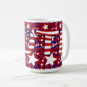 Mug Votez avec Stars and Stripes - (Devant droit)