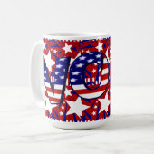 Mug Votez avec Stars and Stripes - (Devant gauche)