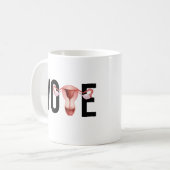 Mug Votez avec votre utérus (Devant gauche)