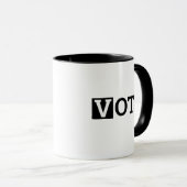 Mug VOTEZ ! Dessins d'un mot (Devant droit)