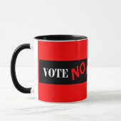 Mug Votez non pour le président (Gauche)