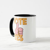 Mug Votez oui (Devant gauche)